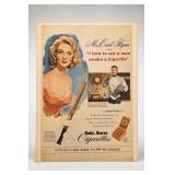 1952 Robt. Burns Errol Flynn Ad Print