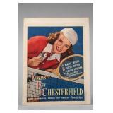 Chesterfield ABC Tennis Advertising Poster