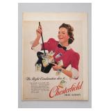 1959 Chesterfield Cigarette Poster