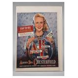 1947 Chesterfield Virginia Mayo Ad Print