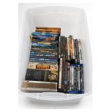 One-Lot Mixed DVD & Blu-ray Movie/TV Storage Bin