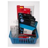 1 Lot HP 63 Tri-Color, Canon microSDHC, CUBE