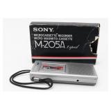 Sony M-205A Microcassette Recorder w/ Original Box