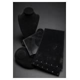 Lot of Black Jewelry Display Fixtures and Panels