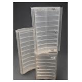 Lot of at Least 3 Acrylic Earring Display Cases