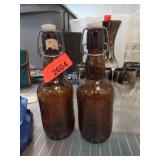 Lot of 2 Grolsch Swing-Top Bottles