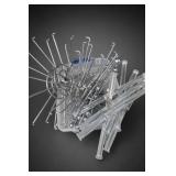 Lot of Retail Display Fixture Parts, Clear Tubes