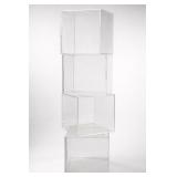Lot of Clear Acrylic Retail Display Fixtures Riser