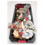 Huge Bin of Christmas Decor & Craft Items