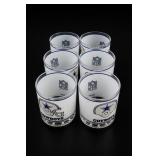 Lot of 6 Dallas Cowboys Mobil Tumblers