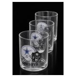 Lot of Dallas Cowboys NFL Glass Tumblers, Least 2