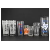 Lot of 7 Assorted Promotional & Drinking Glasses