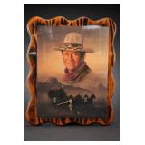 John Wayne Wooden Wall Art Clock