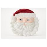 Vintage Santa Claus Face Holiday Tray