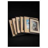 Six MCM Vintage Framed Architectural Images