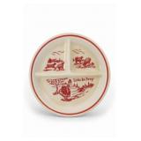 Vintage Glass Little Bo Peep Children's Plate