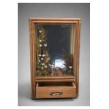 Vintage Wooden Musical Deer Diorama