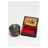 Lot of 2 Decorative Boxes As Is Condition