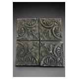 Four Lot of 4 Relief Panels w/ Scroll & Foliage