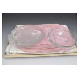 Lot of Glass Fish Plates, Duck Plate and Placemats
