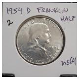 1954-D Franklin Half Dollar