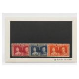 New Zealand Post Office Set of Coronation Stamps