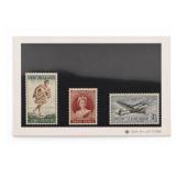 New Zealand 1855â€“1955 2d, 3d & 4d Stamps