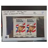 United States Postal Service Pair Clemente Stamps