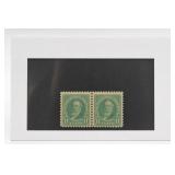 United States Post Office Pair of Hayes Stamps