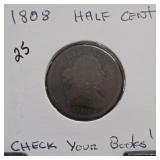 1808 U.S. Draped Bust Half Cent