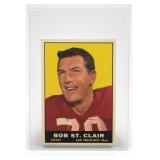 1961 Topps Bob St. Clair #63 Football Card