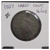 1827 Coronet Head Large Cent