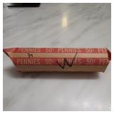Wheat Cent Roll in 50Â¢ Wrapper