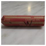 Wheat Cent Roll in 50Â¢ Wrapper