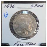 1936 Buffalo Nickel, Fine