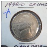 1938-D Jefferson Nickel, UNC