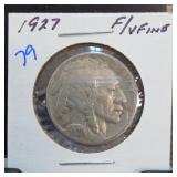 1927 Buffalo Nickel, Fine
