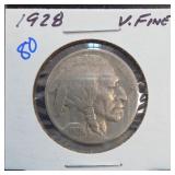 1928 Buffalo Nickel, Very Fine