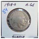 1918-S Buffalo Nickel