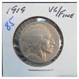 1919 Buffalo Nickel, VG/Fine