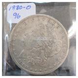 1880-O Morgan Silver Dollar