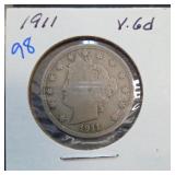 1911 Liberty Head V Nickel