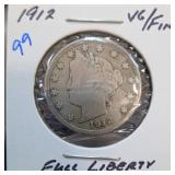 1912 Liberty Head V Nickel, Fine