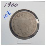 1900 Liberty V Nickel