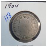 1904 Liberty Head V Nickel