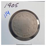 1905 Liberty V Nickel