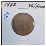 1882 Indian Head Cent, VG/Fine