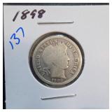1898 Barber Dime