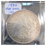 1886 Morgan Dollar, About UNC