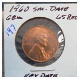 1960 Lincoln Memorial Cent Small Date